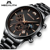 MAGELITH Fashion Sports Watch Men Waterproof Full Steel Quartz Male Clock Business Casual Wrist Watch For Men Relogio Masculino