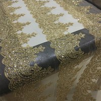 Luxurious Sequin Glitter Border Lace Fabric Trim