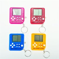 Portable brick game handheld brick game Tetris cheap sliding blocks keychain