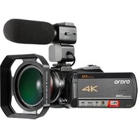 4K Camcorder 12X Optical Zoom Video Camera Ultra HD 3.1 Inch IPS Touch Screen Wifi Camera AC5