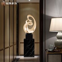 Home interiors decor wholesale china resin art abstract statue