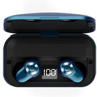mini portable TWS earphones bluetooth wireless headphone with big charging case