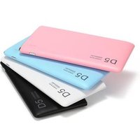 Mini powerbanks 5000mah type-c Dual USB portable charger, 2 usb Ultra Slim power bank wallet led indicators for mobile phone