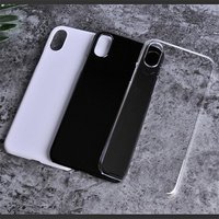 JESOY Plain Plastic Transparent Blank Cell Phone Cases For iphone 5 5s 6 6s 7 8 X UV Printing