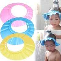 FY cute Baby Shower Cap Kids Bath Visor Hat Adjustable Baby Shower Cap Protect Eyes Hair Wash Shield for Children Waterproof Cap