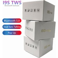 I9S TWS Earphone Headphone Stereo TWS Earbuds for IOS Android Phone With Charging Box Wireless Bluetooth Headphone with Package