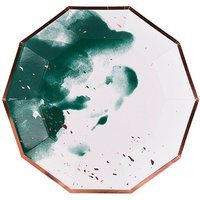 Disposable Tableware Gold Party Charger Paper Plate for Wedding/Birthday/Baby Shower Parties