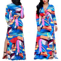 Elegant Plus Split Long Dress