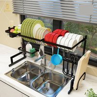 201 Stainless Steel Standing Kitchen Sink Dish Drainer Rack
