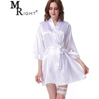 Women's Bridal Robes Satin Bride and Bridesmaid Wedding Party Dress