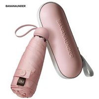 Bananaunder 2019 5 Folding Travel Umbrella Case