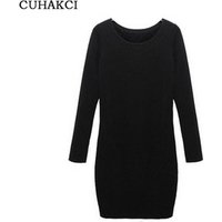 Vintage Wool Cashmere Cotton Long Sleeve Dress