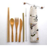Silicone and Bamboo Kitchen Utensil Set