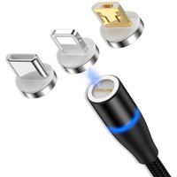 wholesale 3A fast charging 3 in 1 magnetic cable for Samsung For Huawei Data Transmission