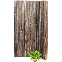 Carbonised Bamboo Garden Fence 10ft High