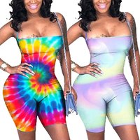 Tie Dye Short Jumpsuit