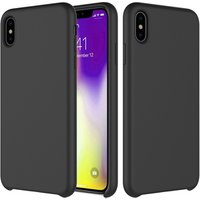 For Apple iPhone XS Max Matte Original Liquid Silicone Case With No Logo Hole Design 6.5 inch