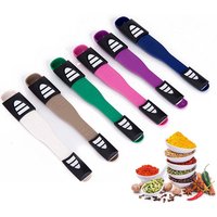 Amazon Hot Selling 9 Scales Adjustable BPA Free Plastic Coffee Measuring Spoon in Measuring Tools With Scale Measurement
