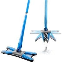 Masthome hot selling microfiber floor cleaning mop easy twist easy clean dust mop x shape