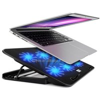 2 usb port laptop cooling pad / Adjustable Notebook 6 fans Cooler / Mini Laptop CPU Cooler