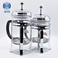 cold brew iced coffee and tea maker stainless steel coffee plunger French press