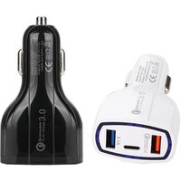 Double Usb PD Fast Car Charger 3.0 Type C Quick Auto Charging QC3.0 Car For iPhone Charger