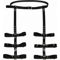 Harajuku Punk Goth Bow Garter Leg Harness