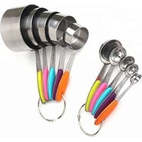 10 Piece Stainless Steel Measuring Cup Spoon Set