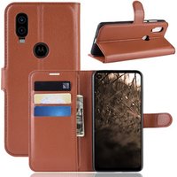 For Motorola Moto One Vision Case for Moto One Vision for Moto OneVision Flip Leather Wallet Case Silicone Protective Phone Case