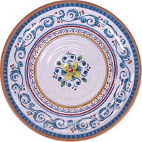 China hand printed style decals vintage plastic melamine floral plate like ceramic