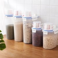 Lockable Plastic Dry Food Storage Container BPA Free