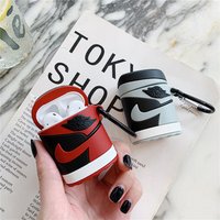 fashion shoes silicone case for apple airpod 2 case for airpods case cover protective earphone covers for air pod cases 3D cover