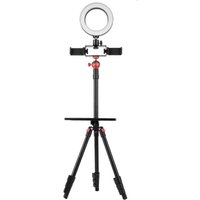 tiktok Q3 Photo Studio with Aluminum Light Stand & ring light for phone broadcast live stand tripod and LED ring lamp