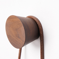 Walnut Wood Trapezoid Wall Hook