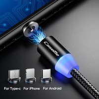 Free Shipping Mobile Phone Use LED Magnetic Charger Cable For Samsung for Xiaomi Power Bank for iPhone Original Micro USB Cable