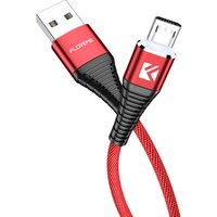 Free Shipping Floveme High Tensile Mobile Phone Charger Micro Usb Cable 1M Braided Data Sync