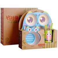 Biodegradable Bamboo Fibre Children's Dinner Set