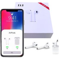 Factory Wholesale i12 tws Pop-Up 5.0 Earbuds Blue Tooth Wireless Headphone