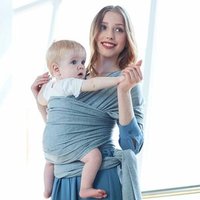 for Infants and Newborn Soft Baby Cotton Carrier Sling Wrap with Pouch Baby Sling Wrap