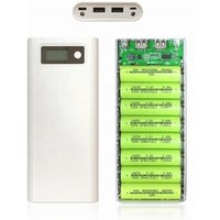 8x18650 Universal 5V Dual USB 18650 Power Bank Battery Box Mobile Phone Charger DIY Shell Case For Smart phone