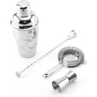 Professional Bartender Kit Bar Set Cocktail Shaker Tools Steel Stainless 5 Pcs