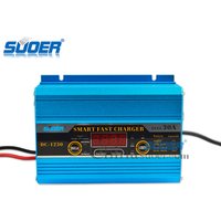 Suoer Factory High quality portable battery digital display 30A 12 v battery charger for car