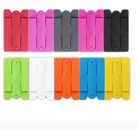 Universal Portable Soft Silicone Mobile Shell Stand Mini Touch U Type Card Sets Bracket Cell Phone Holder