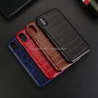 Crocodile design 100% real leather case cover for iPhone X