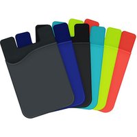 Strong Sticky Custom Color Silicone Phone Card Holder Smart Wallet for Cell Phone
