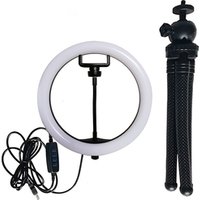 10 inch LED Ring Light kit with Tripod Mode 3-Level Brightness Video Camera Ring LED Lamp Light for Makeup