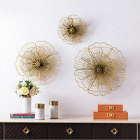 3D Metal Wall Art Hanging Set 3 Home Decor