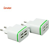 Free Shipping Mobile Phone Accessories Manufactures Universal Wall USB Charger 4 Ports