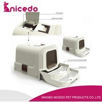 Hooded Automatic Cat Litter Box Cages