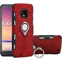 2019 new design creative car magnet holder 360 degree rotating ring 2in1 tpu pc phone back cover case for MOTO G5S Plus